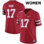 Women's Ohio State Buckeyes #17 Kamryn Babb Red Nike NCAA College Football Jersey Lightweight HOO4244QW